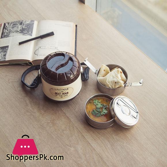 Appollo Carry Lunch Carrier (2 Steel Bowls)
