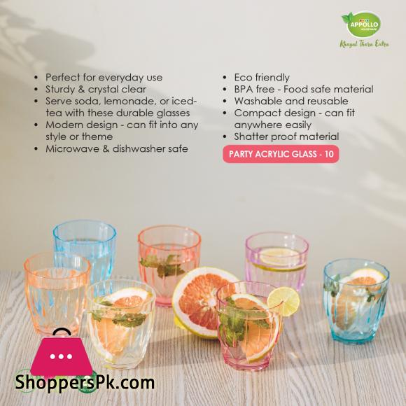 Appollo Party Acrylic Glass Model-10 Set (6 pieces)