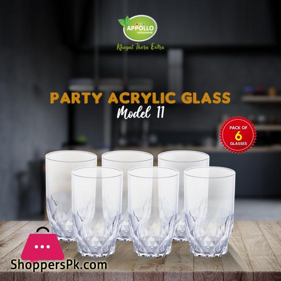 Appollo Party Acrylic Glass Model-11 Set (6 pieces)
