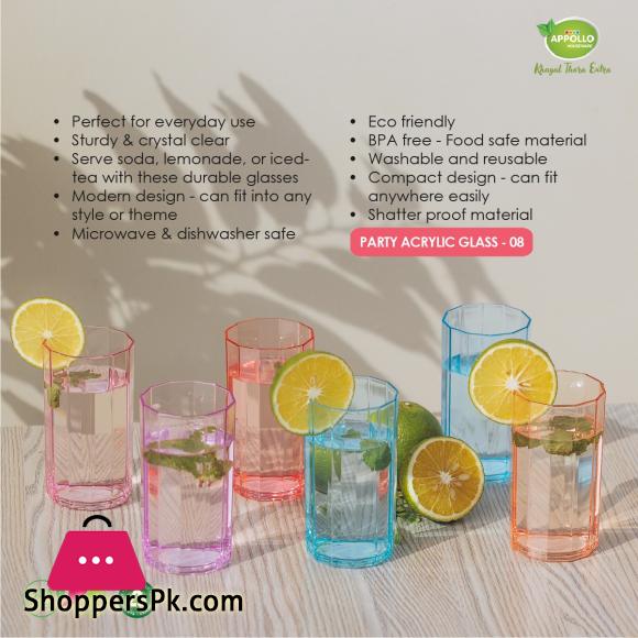 Appollo Party Acrylic Glass Model-8 Set (6 pieces)