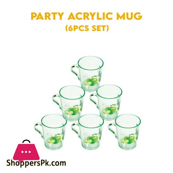 Appollo Party Acrylic Mug Set OF 6 Pcs