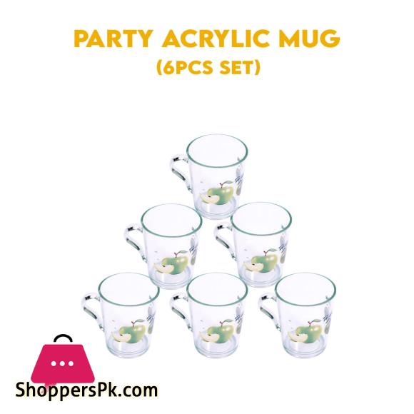 Appollo Party Acrylic Mug Set OF 6 Pcs