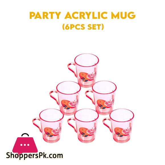 Appollo Party Acrylic Mug Set OF 6 Pcs
