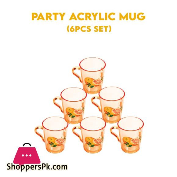 Appollo Party Acrylic Mug Set OF 6 Pcs