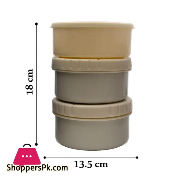 Appollo Riwayat Lunch Carrier (2 steel bowls & 1 salad bowl)