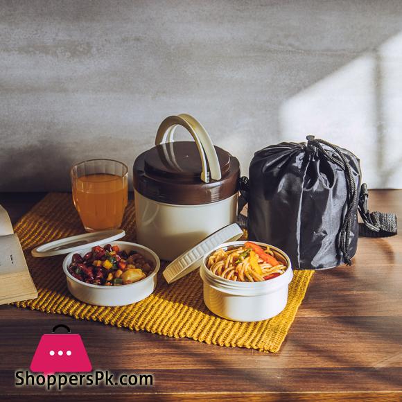 Appollo Sizzler Lunch Carrier (1 Steel & 1 Salad Bowl) Medium