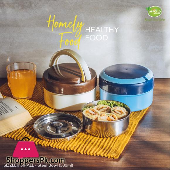 Appollo Sizzler Lunch Carrier (1 Steel Bowl) Small