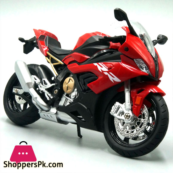 BMW S1000RR Diecast Motorcycle Model Toy BMW S1000RR Replica with Sound and Light Boy Gift Birthday Present