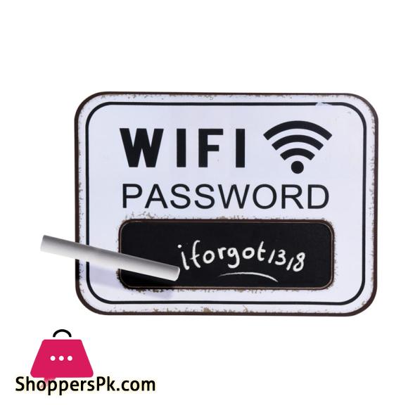 Black Board MDF Wifi Password - Cafe Decor