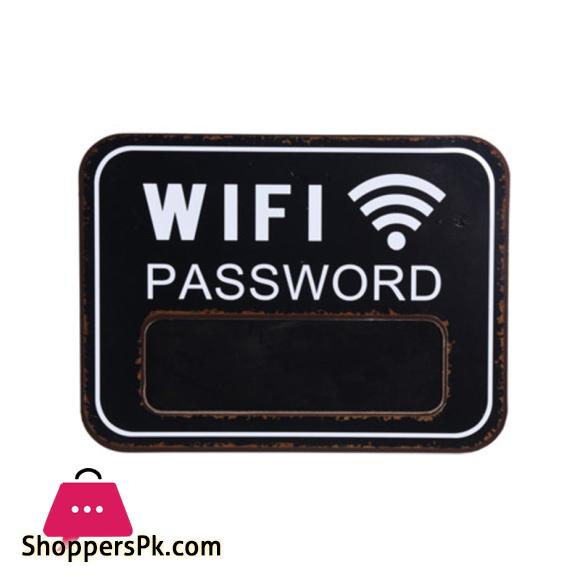 Black Board MDF Wifi Password - Cafe Decor