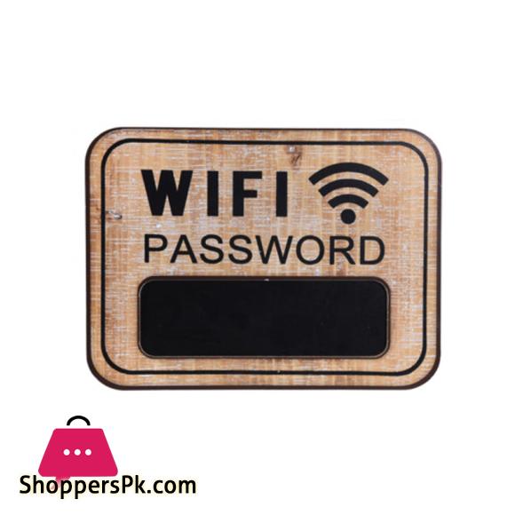 Black Board MDF Wifi Password - Cafe Decor
