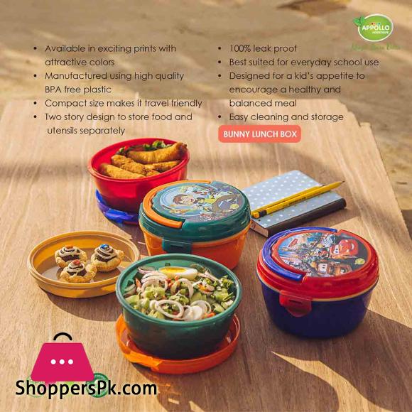 Appollo Bunny Lunch Box Model-1 (Pack of 2)