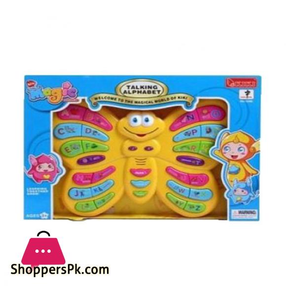 Butterfly Talking Alphabet Toy For Kids - Multicolour