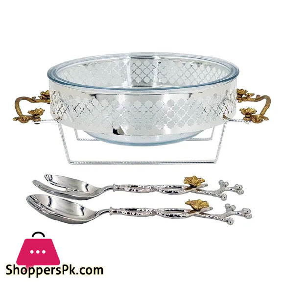 Orchid Salad Bowl (Silver)-CD6277