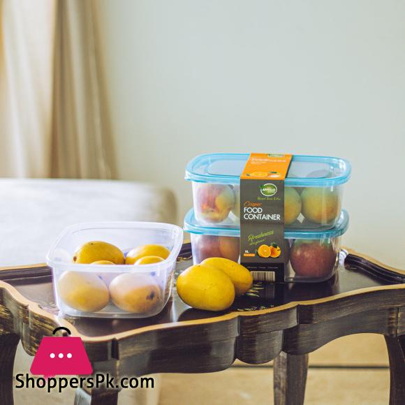 Appollo Crisper Food Container - Pack of 3 (4000ml)