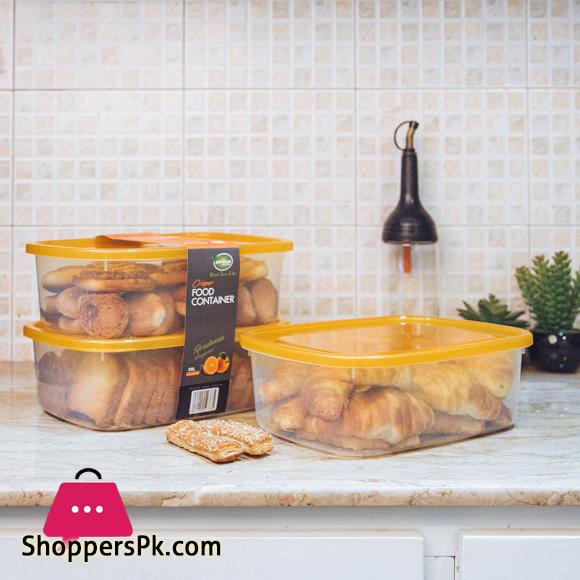 Appollo Crisper Food Container - Pack of 3 (4000ml)