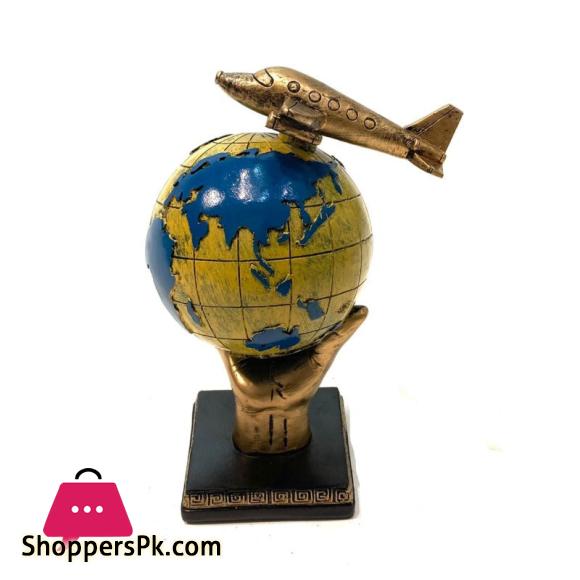 Decorative Globe with Airplane