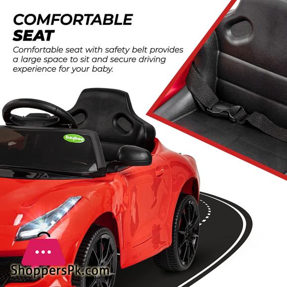 Electric M6 Ferrari Ride on Car for Kids with Rechargeable Battery Music Lights Baby Toy Car with Remote Control Racing Car Ride on Motor Car for Kids (Red)