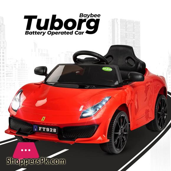 Electric M6 Ferrari Ride on Car for Kids with Rechargeable Battery Music Lights Baby Toy Car with Remote Control Racing Car Ride on Motor Car for Kids (Red)