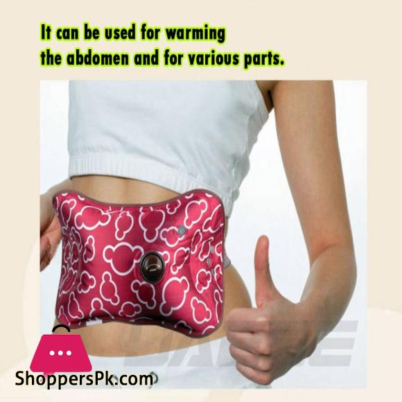 Hand Warmer Portable Rechargeable Electric Heat-Hot Water Bag with Soft Velvet Cover - Ideal for Warm Your Hands/Pain Relief/Muscle Relaxation Use and As Pillow