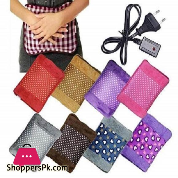 Hand Warmer Portable Rechargeable Electric Heat-Hot Water Bag with Soft Velvet Cover - Ideal for Warm Your Hands/Pain Relief/Muscle Relaxation Use and As Pillow