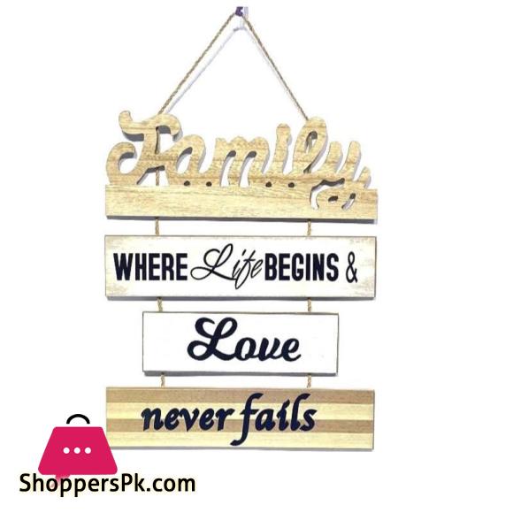 Hanging Cute Family Board - Home Decor