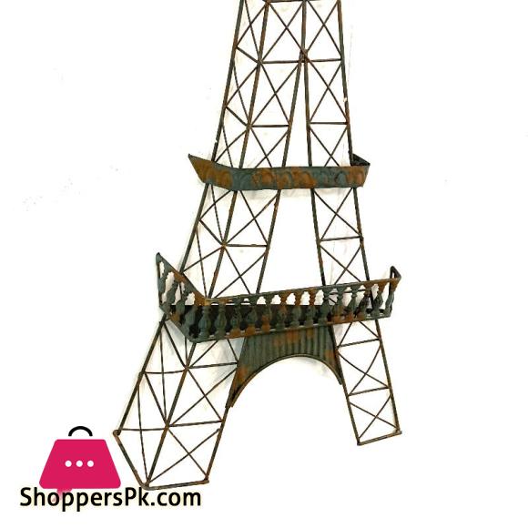 Hanging Metal Eiffel Tower Rustic - Home Decor