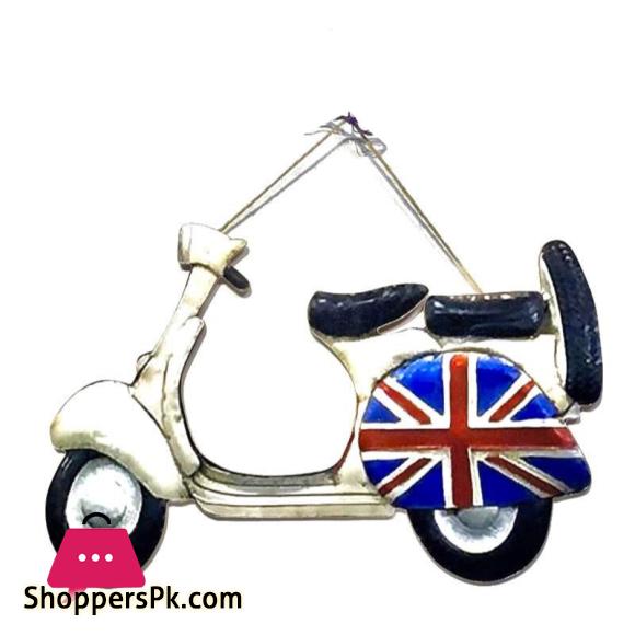 Hanging Wood Vespa Bike - Home Decor