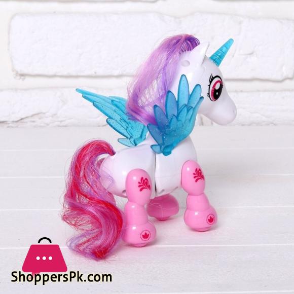 Interactive Toy unicorn with light and sound effects-Electronic Pets