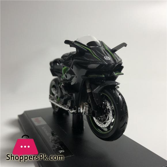 KAWASAKI NINJA H2R Motorcycle 1:18 Diecast Alloy Model Collection Black Ninja H2R Motorcycle Toy Gift