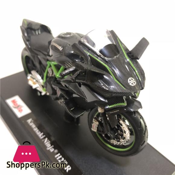 KAWASAKI NINJA H2R Motorcycle 1:18 Diecast Alloy Model Collection Black Ninja H2R Motorcycle Toy Gift