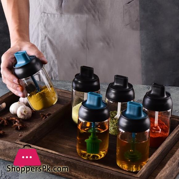 Kitchen Seasoning Containers Glass Sealed Honey Bottle