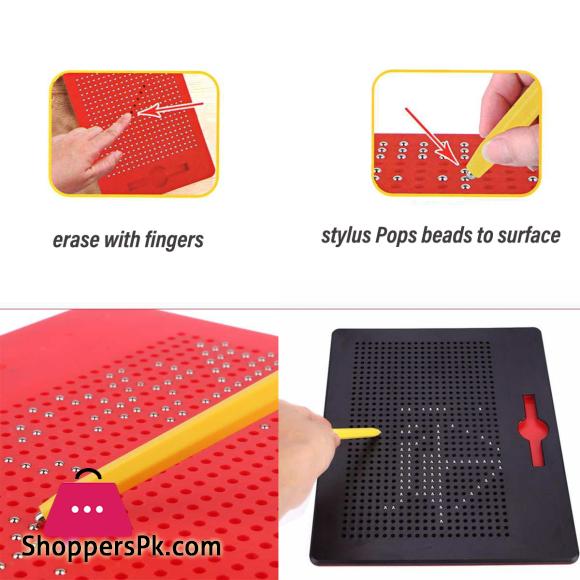 Magnetic Tablet Drawing Board Environmental Protection Writing Board Steel Ball Magnetic Puzzle Children Handwriting Writing Toy