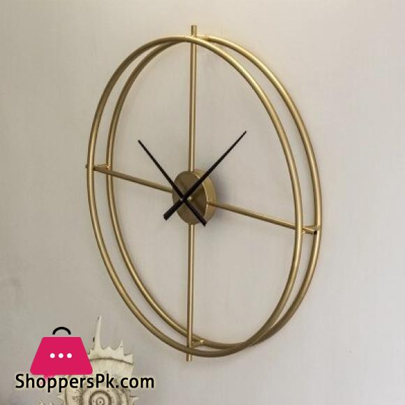 Modern Nordic Clock Wrought Iron Living Room Home Wall Clock Creative Minimalist Art Atmosphere Clock