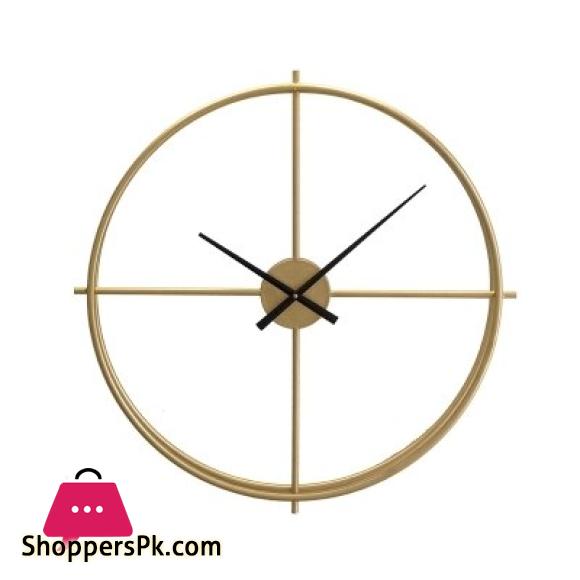 Modern Nordic Clock Wrought Iron Living Room Home Wall Clock Creative Minimalist Art Atmosphere Clock