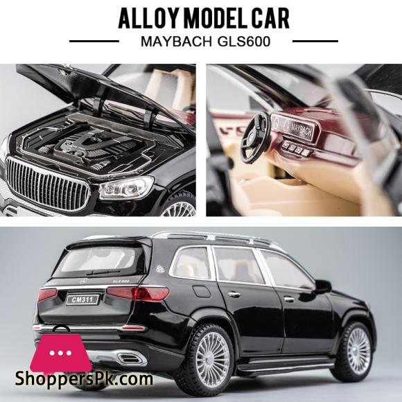 New 1/24 Mercedes Benz Maybach Gls600 Alloy Model Car Childrens Toy Car Gift Ornaments Simulation SUV Car Model Boys Collection