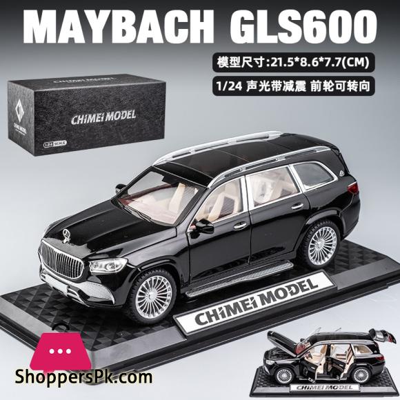New 1/24 Mercedes Benz Maybach Gls600 Alloy Model Car Childrens Toy Car Gift Ornaments Simulation SUV Car Model Boys Collection