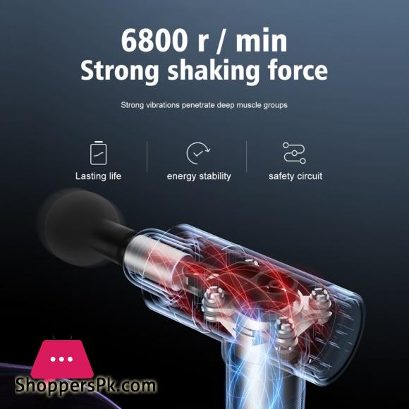 New Deep Tissue Massager Fascial Deep Muscle Fitness Chargeable Massager Leg Deep Vibration Full Body Relaxation Machine for Unisex - Single Option