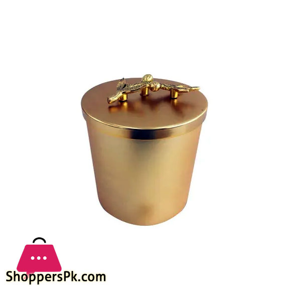 ORCHID Round Gold Jar - Large