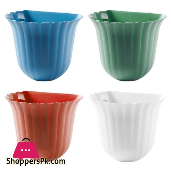 Over the Cabinet Kitchen Trash Can Flower Shape Cabinet Door Hanging Dustbin Creative Hanging Trash Can