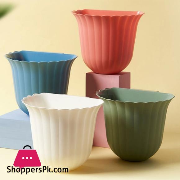 Over the Cabinet Kitchen Trash Can Flower Shape Cabinet Door Hanging Dustbin Creative Hanging Trash Can