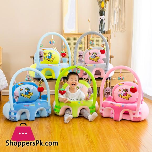 Plush Puff Leather Dining Chair Baby Dining Chair Leather Safety Cartoon Plush Learning Chair Sitting for Toddler Nest
