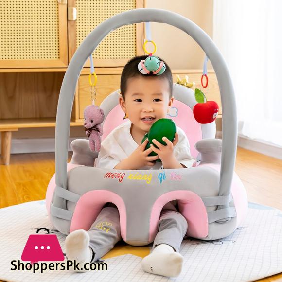 Plush Puff Leather Dining Chair Baby Dining Chair Leather Safety Cartoon Plush Learning Chair Sitting for Toddler Nest