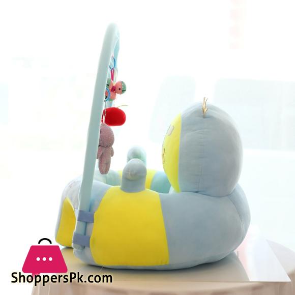 Plush Puff Leather Dining Chair Baby Dining Chair Leather Safety Cartoon Plush Learning Chair Sitting for Toddler Nest