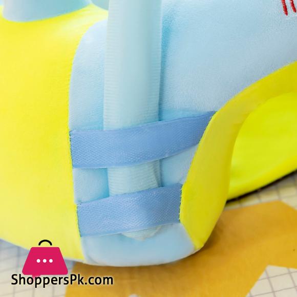 Plush Puff Leather Dining Chair Baby Dining Chair Leather Safety Cartoon Plush Learning Chair Sitting for Toddler Nest