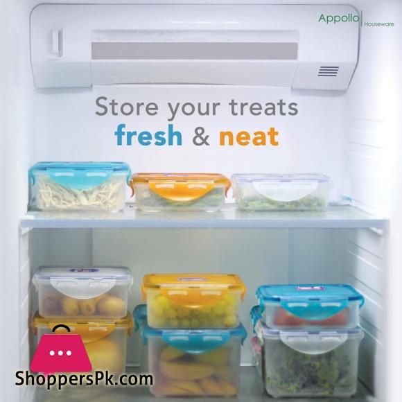 Appollo Right Lock Food Keeper - Pack of 2 (Large-900ml)