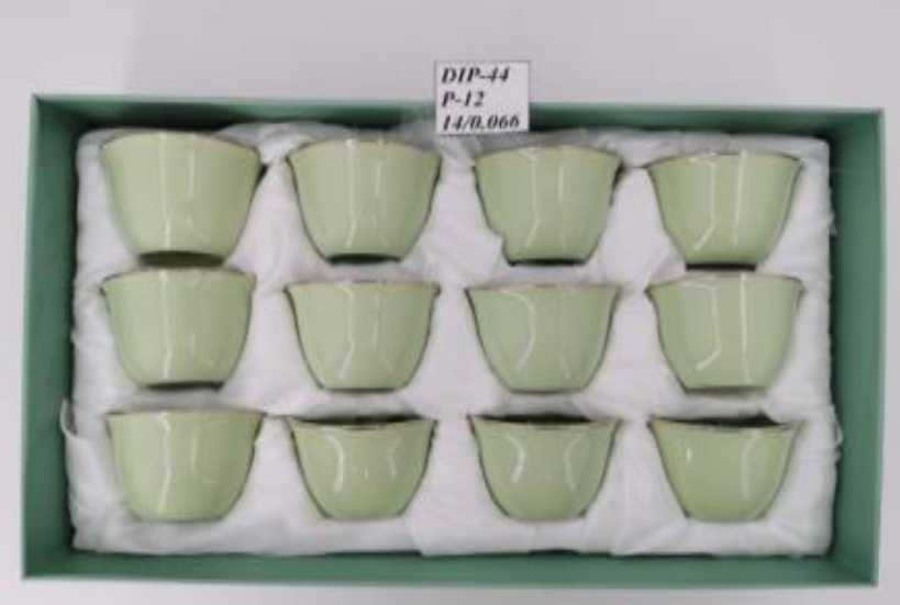 ANGELA 12pcs Kawa Piali Green