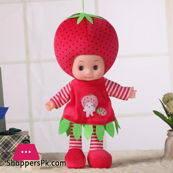 Stuffed Fruit Doll Baby Doll with Poem Toy Plush Cotton Stuffed For Girl