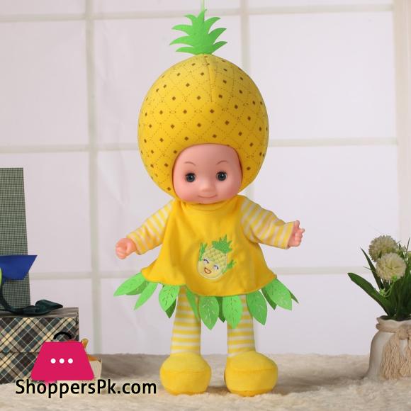 Stuffed Fruit Doll Baby Doll with Poem Toy Plush Cotton Stuffed For Girl