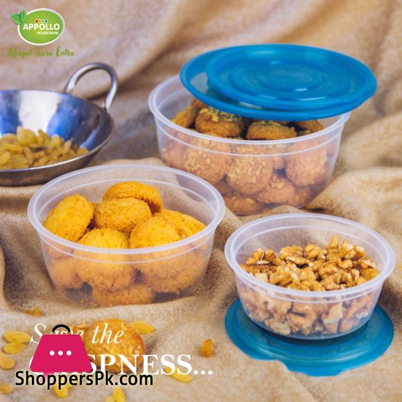 Appollo Trend Food Keeper - Pack of 3 (Medium-650ml)